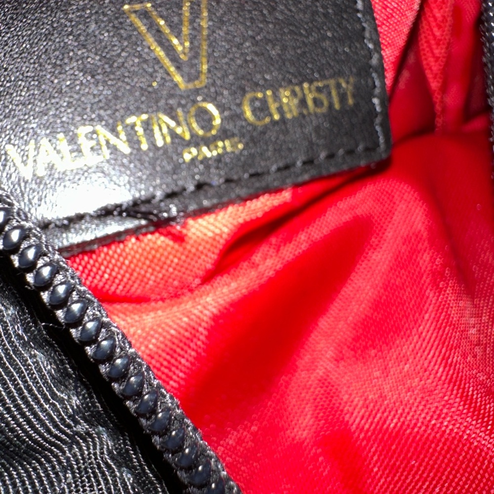 Valentino Quilted Black Backpack with Gold Details - Picture 7 of 15